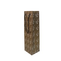 Luxury customized gift champagne beer wine bottle paper bag with handle