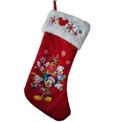 Wholesale Christmas Stocking Decorations Cartoon HD Printing Christmas Stocking Santa Gift Bag