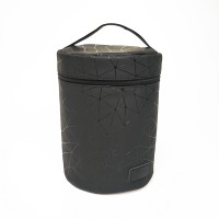 Customized Large-Capacity Bucket Storage Bag Pu Diamond Zipper Bag Travel Portable Storage Bag