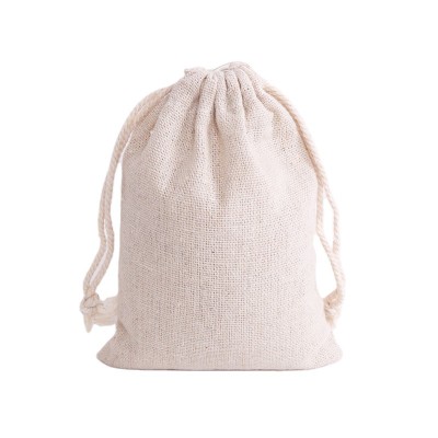 Wholesale Custom Cotton Muslin Drawstring Bags Organic Cotton Drawstring Bag Gift Bag Drawstring